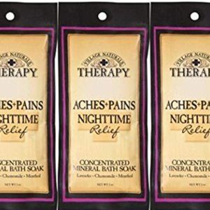 Village Naturals Therapy Aches+Pains Nighttime Relief Concentrated Mineral Bath